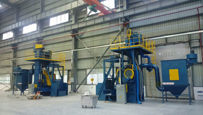 Q3210自動上下料拋丸機