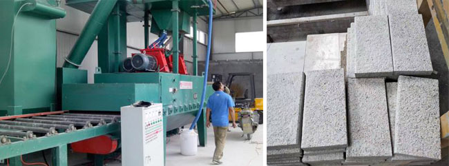 地面磚毛化機(jī)，石材拋丸機(jī)