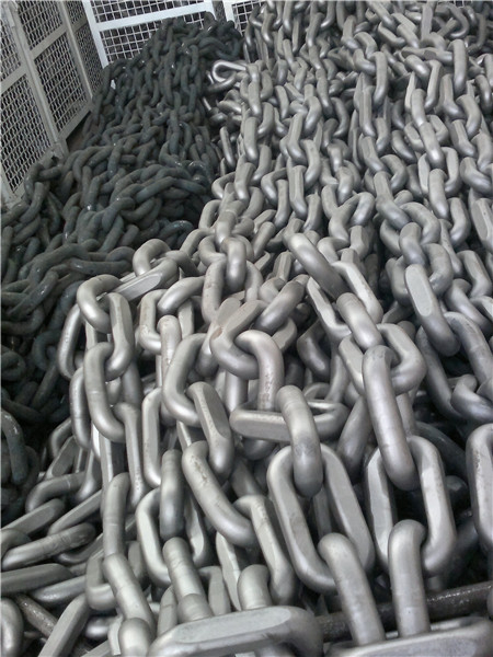 錨鏈拋丸清理之后的效果圖 錨鏈拋丸清理之后的效果圖