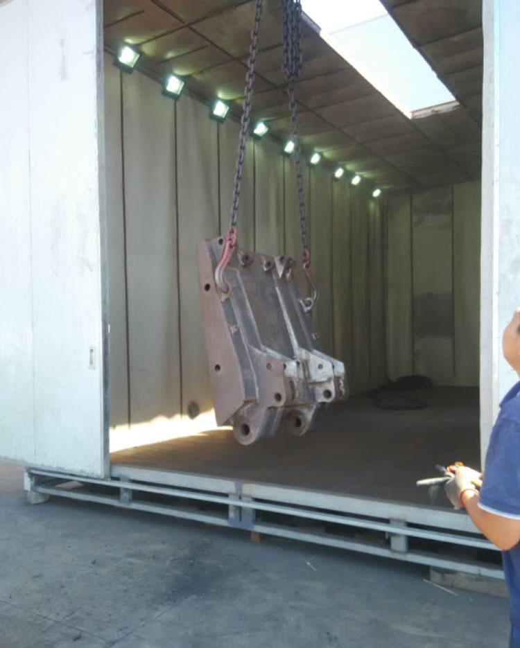 無地坑風力回收噴砂房